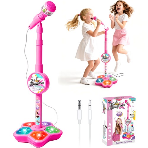 Kids microphone and - and, stand,