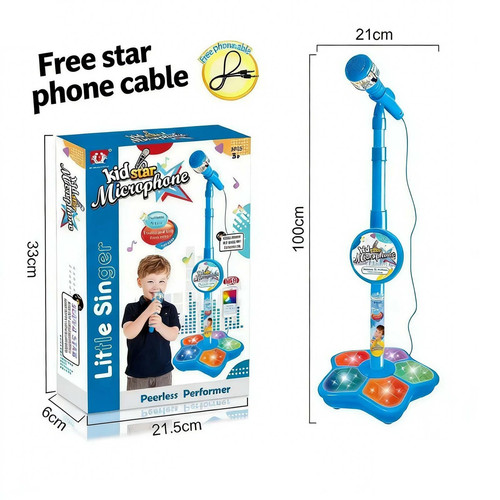 Kids star microphone with - microphone,