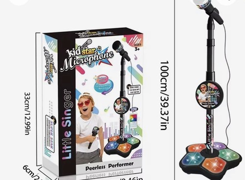 Kids microphone toy with - kids, stand