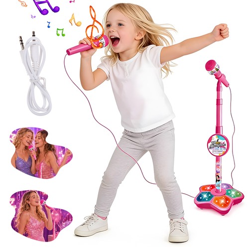 Kids microphone with stand - with,