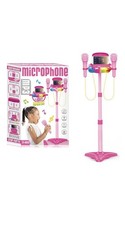 Kids Microphone Stand Dual Mic